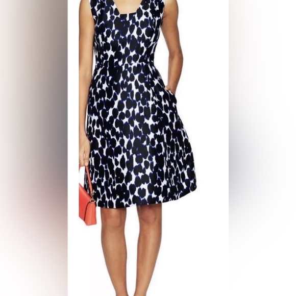Kate Spade Sleeveless Leopard Fit & Flare 8 NJMU4965 - Picture 2 of 10